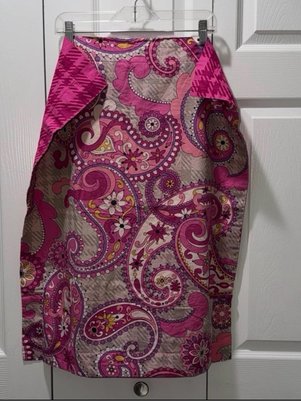 Vtg Retired Vera Bradley "Paisley Meets Plaid" Rectangular Pillow Sham - 2